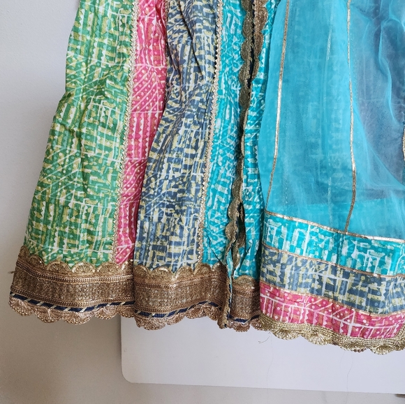 Indian Desi Party Eid Colorful Salwar Kameez - Picture 4 of 7